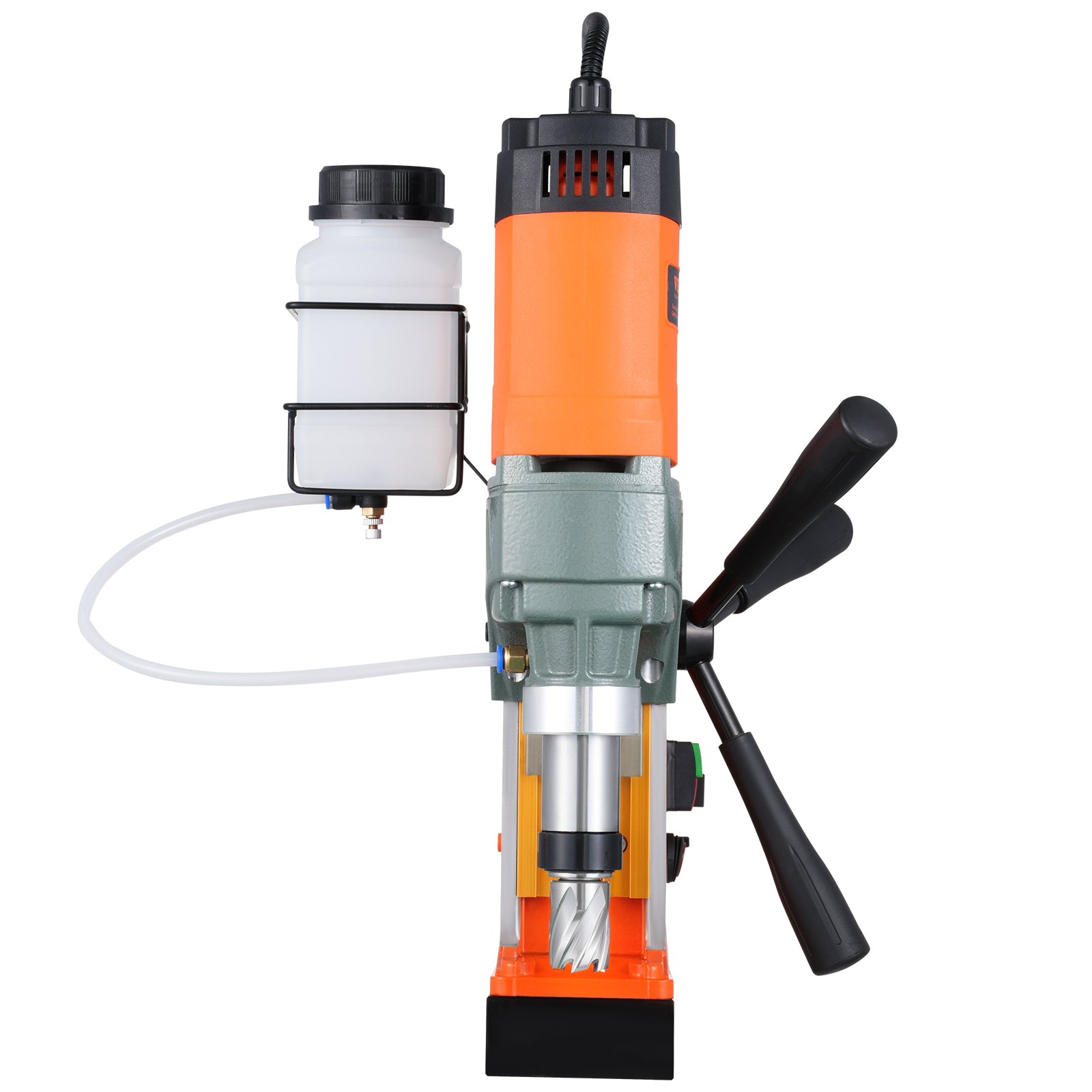 VEVOR Taladro magnético, 1450 W, 2 pulgadas de diámetro de perforación, 12800 N, taladro eléctrico portátil, con velocidad variable, máquina perforadora de 800 RPM para cualquier superficie, mejora del hogar, industria ferroviaria
