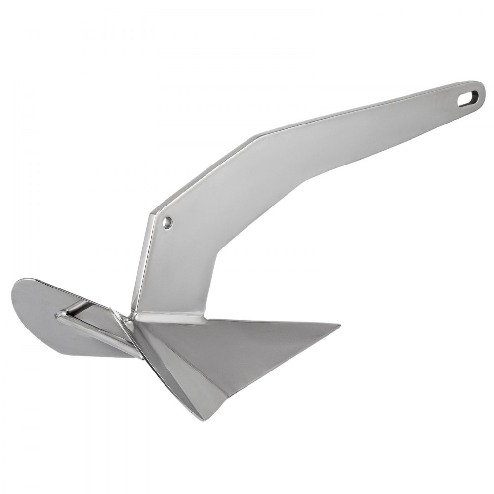 Ancla de barco estilo delta VEVOR con elegante diseño de acero inoxidable.