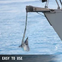VEVOR Delta Style Boat Anchor Acero inoxidable Boat Anchor 18 LB Delta Style para barcos de 25-40 FT