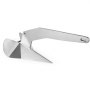 Ancla de barco estilo delta VEVOR brillante con un elegante diseño de metal.