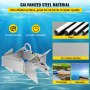 Anclaje de caja VEVOR para barcos, ancla plegable y de sujeción de 19 libras, ancla de cubo de acero galvanizado, ancla de caja resistente para barcos de 18 a 30 pies, ancla de caja para barcos pontón con diseño plegable para anclaje en alta mar