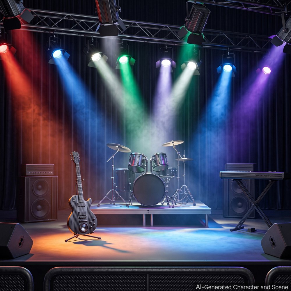 Foco de escenario VEVOR con viseras, 200 W, luz PAR COB 6 en 1 RGBWA-UV, foco para eventos, bodas, iglesias, teatros, bares, conciertos, control automático/DMX/maestro-esclavo/sonido, cable de señal y cable de alimentación.