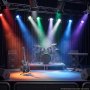 VEVOR Stage Light with Barn Doors, 200 W 6 in 1 COB Par Light RGBWA-U-V, Spotlight for Event, Wedding, Church, Theater, Bar, Concert, Auto/DMX/Master-Slave/Sound Control, Signal Cable & Power Cord