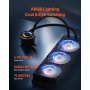 Enfriador líquido para CPU AIO con luz ARGB y 3 ventiladores PWN (120 mm)