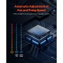 Enfriador líquido para CPU AIO con luz ARGB y 3 ventiladores PWN (120 mm)
