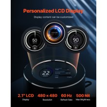 Enfriador líquido para CPU AIO con luz ARGB y 3 ventiladores PWN (120 mm)