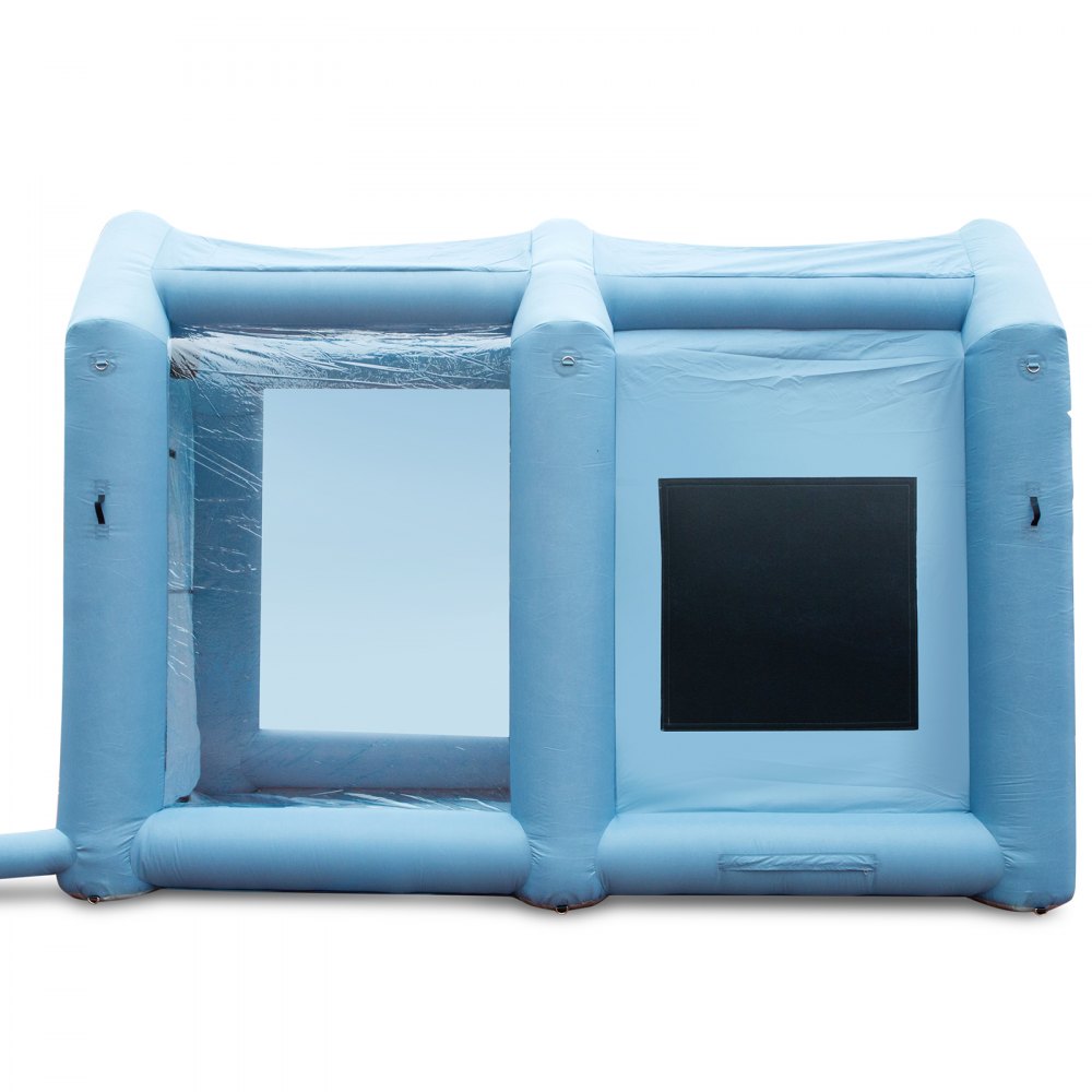 Cabina de pintura inflable VEVOR, cabina de pintura inflable de 13 x 10 x 9 pies, carpa de pintura con sopladores de alta potencia de 900 W, sistema de filtro de aire para carpa de pintura de automóviles, estación de trabajo para estacionamiento de automóviles, garaje para motocicletas