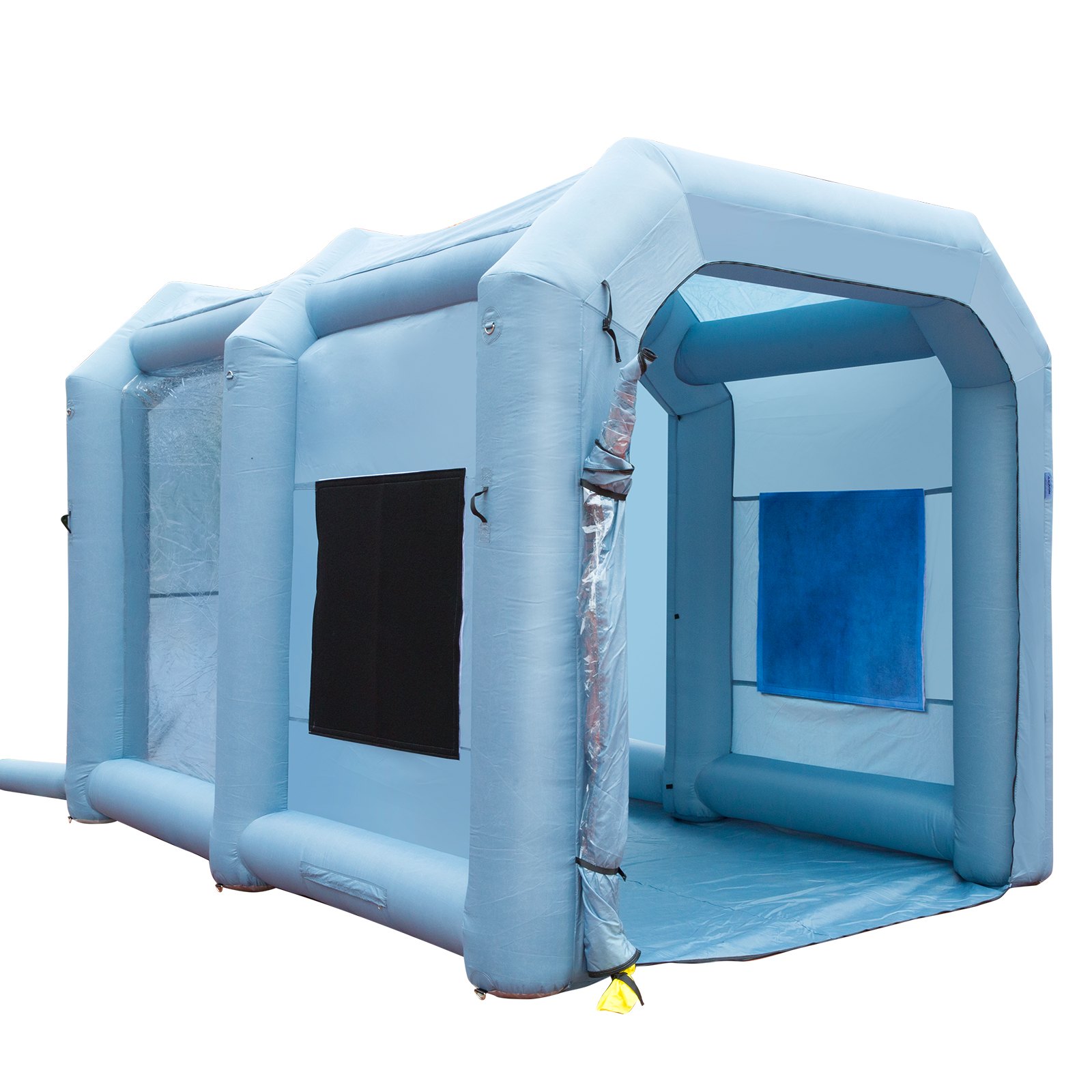 Cabina de pintura inflable VEVOR, cabina de pintura inflable de 13 x 10 x 9 pies, carpa de pintura con sopladores de alta potencia de 900 W, sistema de filtro de aire para carpa de pintura de automóviles, estación de trabajo para estacionamiento de automóviles, garaje para motocicletas
