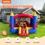 Castillo inflable VEVOR, trampolín de juegos para exteriores de alta calidad, castillo hinchable con soplador, tobogán y bolsa de almacenamiento, para niños de 3 a 8 años, 160 x 94 x 96 pulgadas