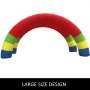 Arcos gemelos VEVOR, arco de arco iris inflable de 26 pies x 13 pies, con soplador de 370 W, para publicidad arco de decoración de fiesta de cumpleaños