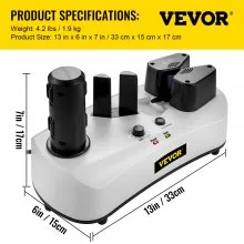 VEVOR Máquina de colchón de aire, Velocidad de sellado 7.2-7.8 ft/min Máquina de colchón de aire, Máquina de embalaje de colchón de aire de 110 V, Máquina portátil de envoltura de colchón de aire para embalaje inflable+164 ft/50 m Rollo de película de prueba