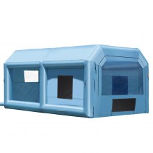 Cabina de pintura inflable VEVOR, 21 x 13,5 x 9,8 pies, cabina de pintura inflable, con potente soplador de 1100 W y sistema de filtro de aire, pintura de muebles grandes, cabina de pintura portátil para vehículos de tamaño mediano