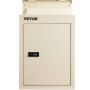 Buzón VEVOR con cerradura de combinación, color beige, vista frontal.