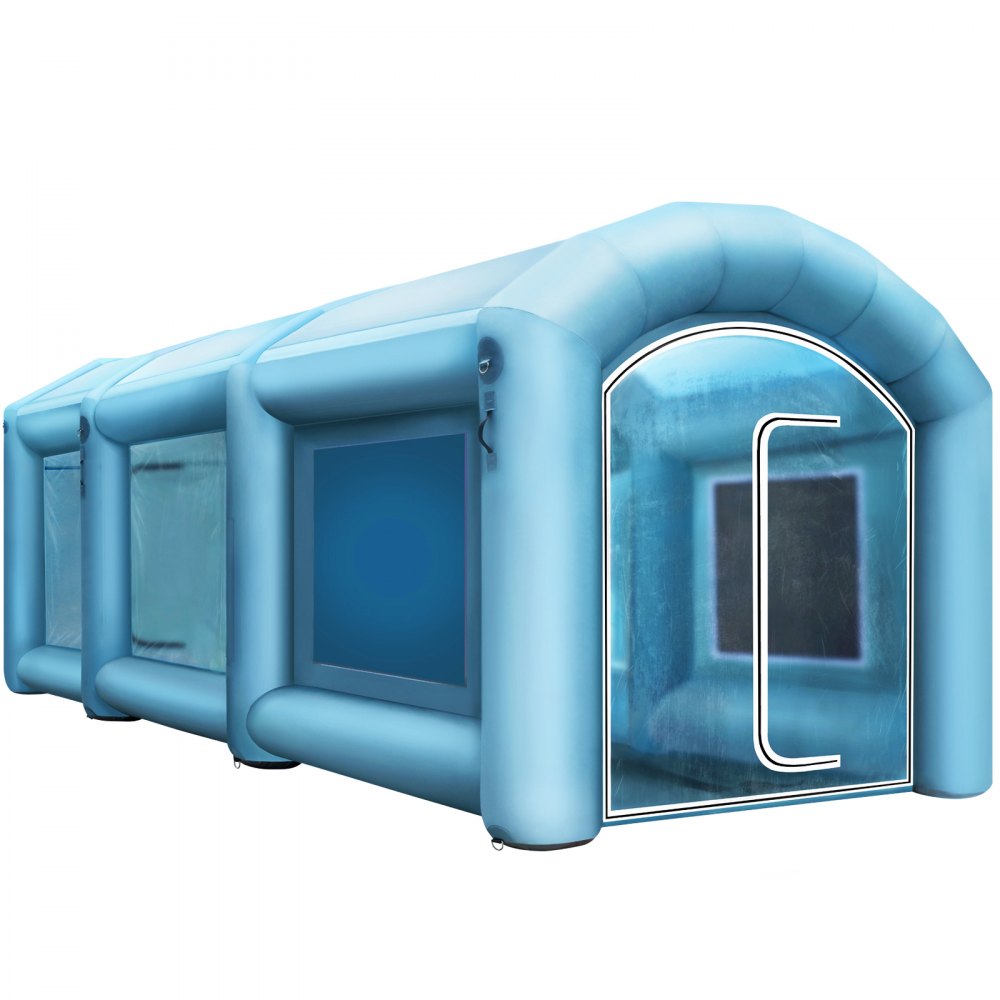 Cabina de pintura inflable VEVOR, cabina de pintura en aerosol de 20 x 10 x 8 pies, sopladores de alta potencia de 750 W + 350 W, cabina de pintura inflable con sistema de filtro de aire, cabina de pintura portátil para coche para estación de trabajo de tienda de estacionamiento de coche