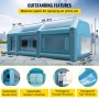 VEVOR cabina de pulverización inflable tienda de pintura para coche sistema de filtro de 28x15x10 pies 2 sopladores
