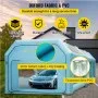 VEVOR Cabina de pintura inflable portátil, cabina de pintura inflable de 28 x 15 x 10 pies, tienda de campaña de pintura para coche con sistema de filtro de aire y 2 sopladores, tienda de campaña mejorada para cabina de pintura, estación de trabajo de pintura automática, garaje de estacionamiento
