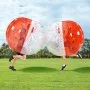 VEVOR - Pelota de parachoques inflable (1 unidad), 1,5 m (5 pies) de cuerpo, ideal para adolescentes y adultos, con forma de hámster humano de PVC de 0,8 mm de grosor, ideal para juegos en equipo al aire libre, ideal para jardín, patio y parque.