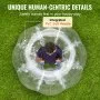 VEVOR Bola de parachoques inflable, paquete de 1, bolas de sumo Zorb de cuerpo de 5 pies/1,5 m para adolescentes y adultos, bolas de burbujas de hámster humano de PVC de 0,8 mm de grosor para juegos en equipo al aire libre, juguetes de parachoques para jardín, patio, parque