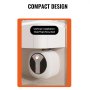 VEVOR Calentador de Agua Eléctrico Mini con Tanque de 4 Galones, 1440 W con Válvula de Presión de Temperatura de Seguridad, Fácil Instalación, para Cocina, Baño, Restaurante, 375 x 400 x 317 mm
