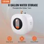 Calentador de agua eléctrico VEVOR con tanque de 8 galones, 1400 W de potencia, válvula de seguridad de temperatura y presión, fácil de instalar, para cocina, baño, restaurante, estante de pared o suelo.
