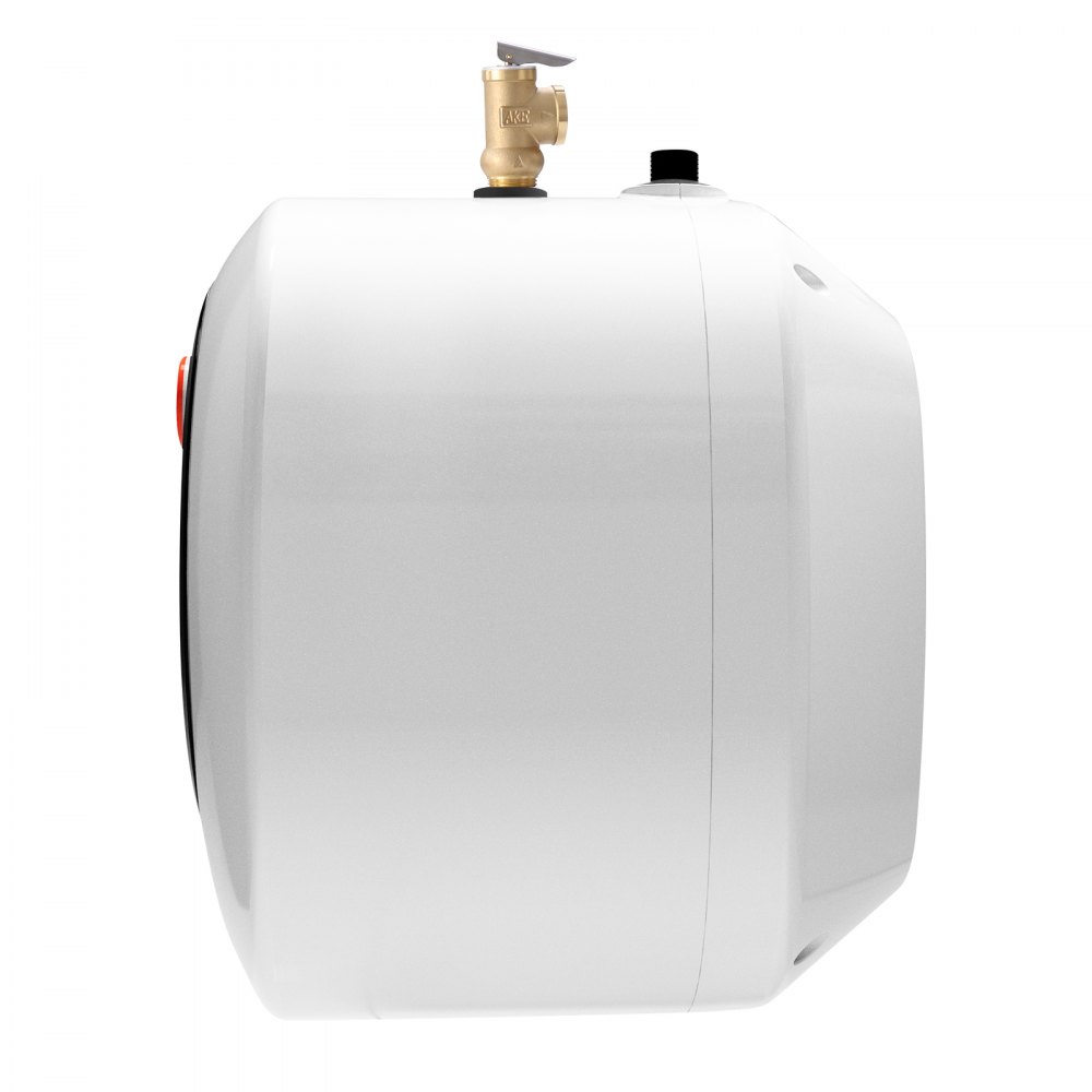 VEVOR Calentador de Agua Eléctrico Mini con Tanque de 8 Galones de 1440 W con Almacenamiento, Válvula de Presión de Temperatura de Seguridad de Fácil Instalación, para Cocina, Baño, 440 x 460 x 385 mm