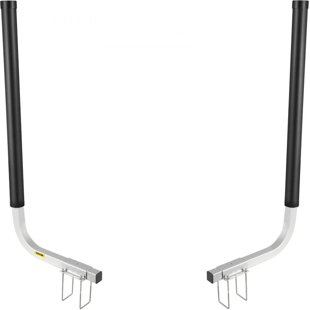 VEVOR Guías para Remolque de Barcos, 40\", 2 Piezas de Guías para Remolque de Acero Galvanizado Inoxidable, Guías para Remolque con Tubos de PVC Negro, Piezas de Montaje Incluidas, para Barco de Esquí