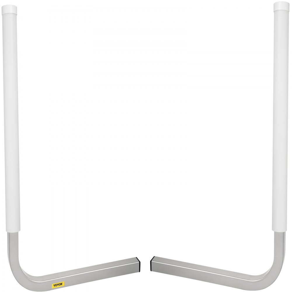 VEVOR Guías para Remolque de Barcos, 40", 2 Guías de Poste de Remolque de Acero, Guías de Remolque con Tubos de PVC, Accesorios de Montaje Incluidos, para Barco de Esquí, Barco de Pesca o Remolque de Velero, Blanco