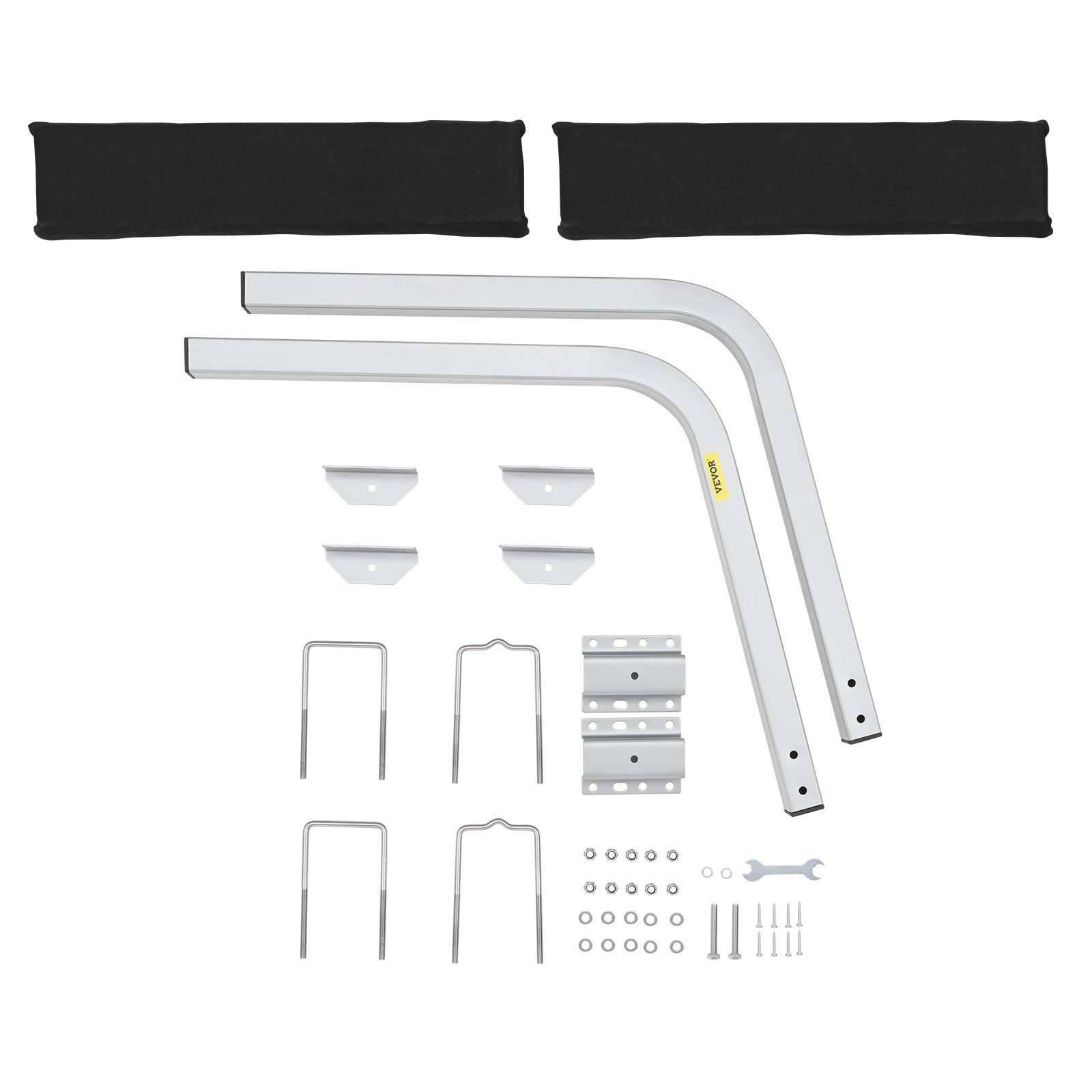 VEVOR Guía para Remolque de Barco 53,5 cm Ancho Ajustable 33 cm Guía de Lanzamiento de Acero Galvanizado con Acolchado Protector para Barcos de Pesca Pequeños, Bote Inflable, 700 x 510 x 510 mm