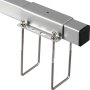 VEVOR Boat Trailer Guide-ons, 2 PCS Rustproof Steel Trailer Guide ons, Trailer Guides with Carpet-Padded Boards, Mounting Parts Included, for Ski Boat, Fishing Boat or Sailboat Trailer
