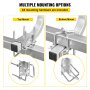 Guía de remolque para barco VEVOR con múltiples opciones de montaje para marcos grandes y pequeños, hardware incluido.