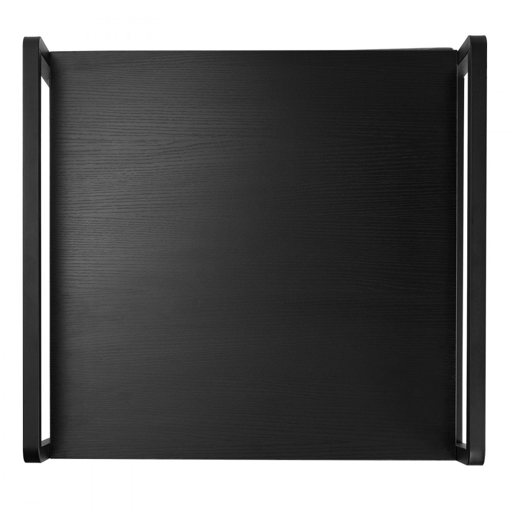 VEVOR - Soporte para mininevera con almacenamiento, mesa para mininevera con capacidad de 80 kg, 2 cajones y 4 ruedas giratorias, estante móvil para mininevera, organizador negro para dormitorio, apartamento, oficina y habitación.