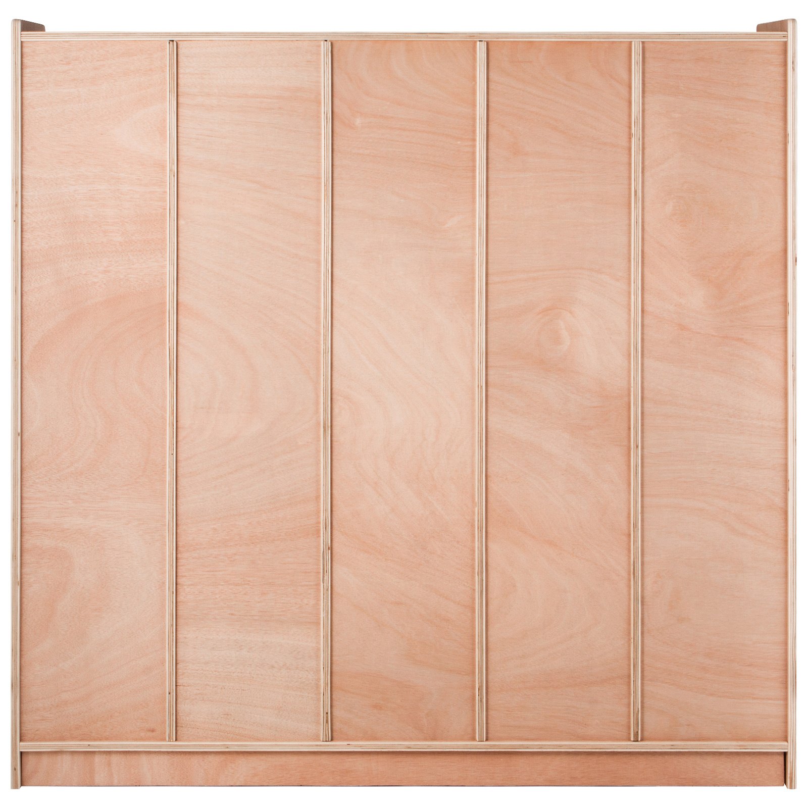 Armario VEVOR para abrigos, perchero de 5 secciones para guardería, 122 x 33 x 122 cm, armario para abrigos y mochilas, con 5 ganchos y cajas de almacenamiento, para jardín de infancia y colegio, color natural