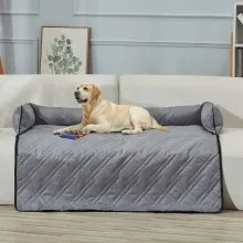 Asiento elevador para coche para perros VEVOR Asiento elevador para coche para mascotas para perros medianos y grandes de hasta 100 libras Gris