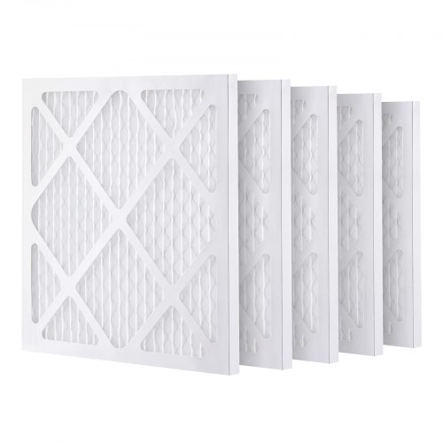 Prefiltros protectores VEVOR (paquete de 5), repuesto de filtro de aire de 15,75 x 15,75 pulgadas, filtros de etapa 1 de alta eficiencia, compatibles con BlueDri y depuradores VEVOR, purificadores de aire y equipos de restauración de daños por agua.