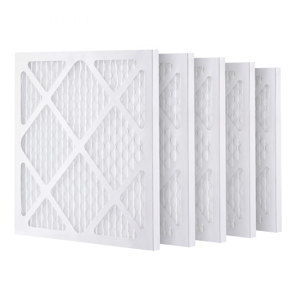 Prefiltros protectores VEVOR (paquete de 5), repuesto de filtro de aire de 15,75 x 15,75 pulgadas, filtros de etapa 1 de alta eficiencia, compatibles con BlueDri y depuradores VEVOR, purificadores de aire y equipos de restauración de daños por agua.
