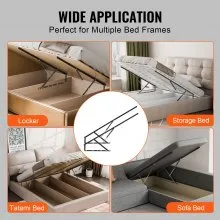 Elevador de cama VEVOR de 59 x 79 pulgadas, compatible con camas de hasta 265 libras de carga, herrajes para cama de pared para bricolaje
