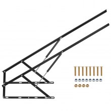 Elevador de cama VEVOR de 59 x 79 pulgadas, compatible con camas de hasta 265 libras de carga, herrajes para cama de pared para bricolaje