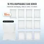 VEVOR Funda de plástico transparente para coche, 10 unidades de fundas desechables para coche, funda de plástico universal para coche de 22 x 12 pulgadas, cubierta completa impermeable a prueba de polvo, funda para coche interior y exterior, protección efectiva, tipo universal