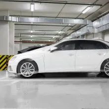 Lote de 10 piezas de plástico transparente temporal universal desechable para coche 22' x 12' L VI