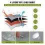 VEVOR RV Cover, 33'-35' Travel Trailer RV Cover, a prueba de viento RV y Trailer Cover, extra gruesa 4 capas Durable Camper Cover, impermeable Ripstop Anti-UV para RV Motorhome con parche adhesivo y bolsa de almacenamiento