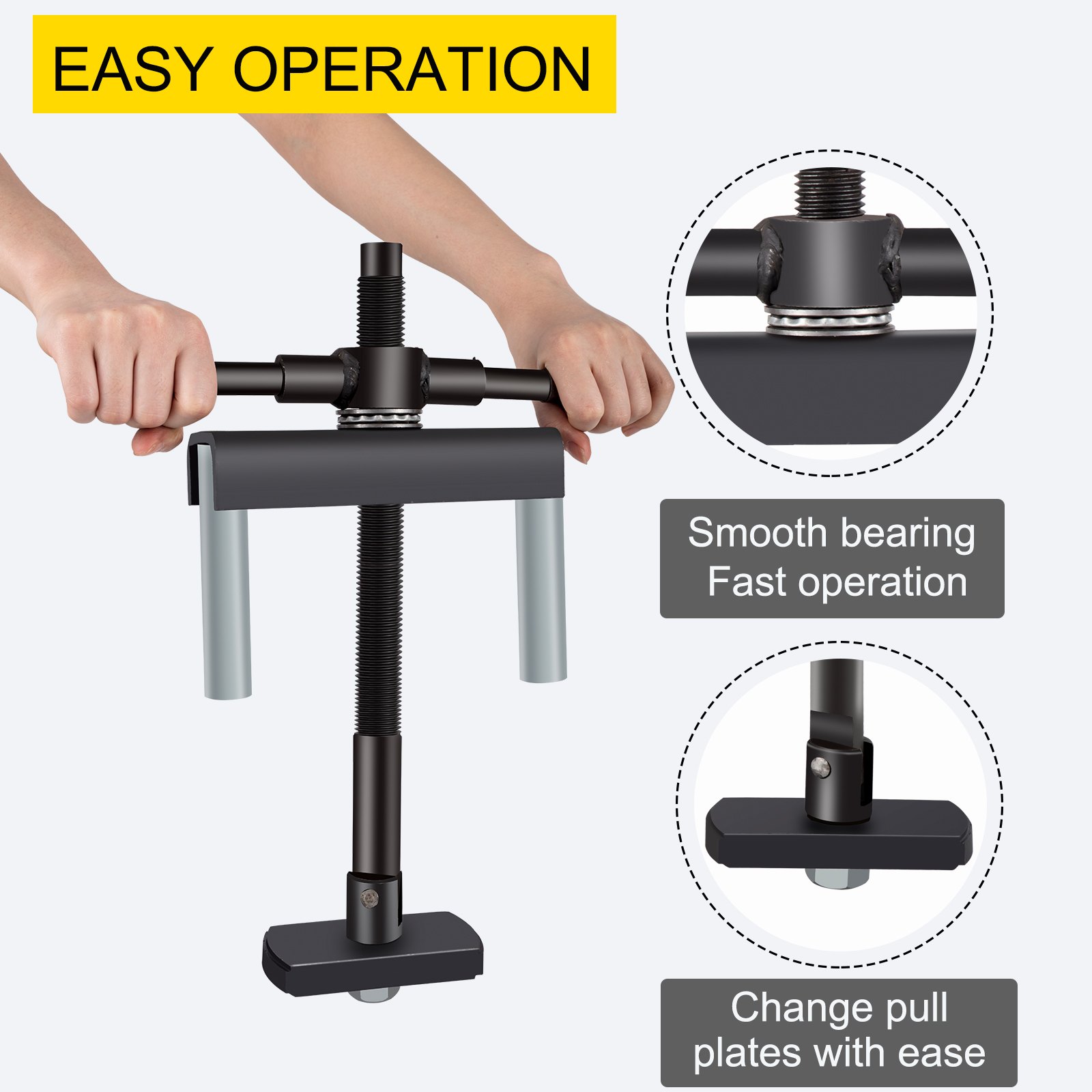 Extractor de camisas de cilindros VEVOR con fácil operación y cojinete suave para un uso rápido.