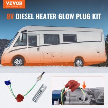VEVOR Kit de bujías incandescentes para calentador diésel, kit de reparación de bujías incandescentes de cerámica, pieza de calentador de estacionamiento diésel con herramienta de extracción, kit de reconstrucción de calentador diésel para reemplazo de calentador diésel de 2 KW/5 KW/8 KW