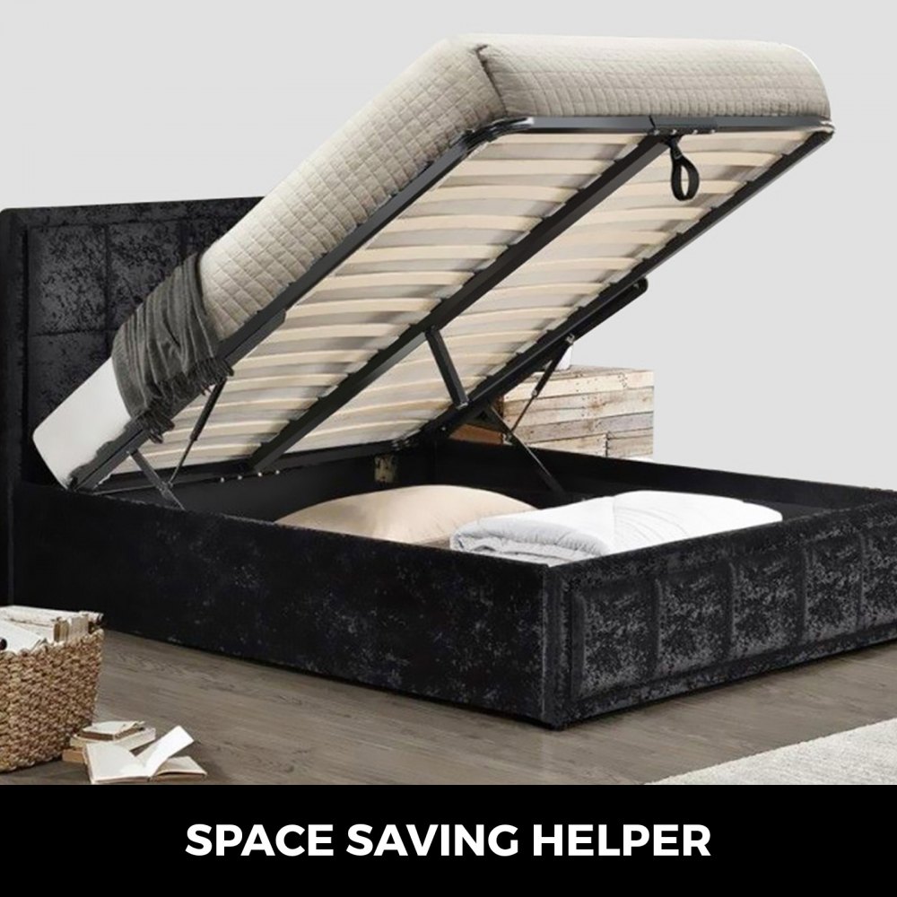 VEVOR Par de mecanismo neumático de 5 pies, kit de resorte de gas resistente para caja, cama, sofá, almacenamiento, ahorro de espacio, proyecto de bricolaje, elevador, hardware de elevación, negro