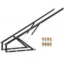 4 piezas de soporte plegable de resorte de bisagra superior para mesa de  café de té, mecanismo de bisagra, hardware para muebles, estante de  elevación
