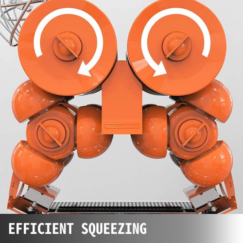 VEVOR Exprimidor Naranja 120W Máquina Automática Comercial Naranja 45x34x78.5cm