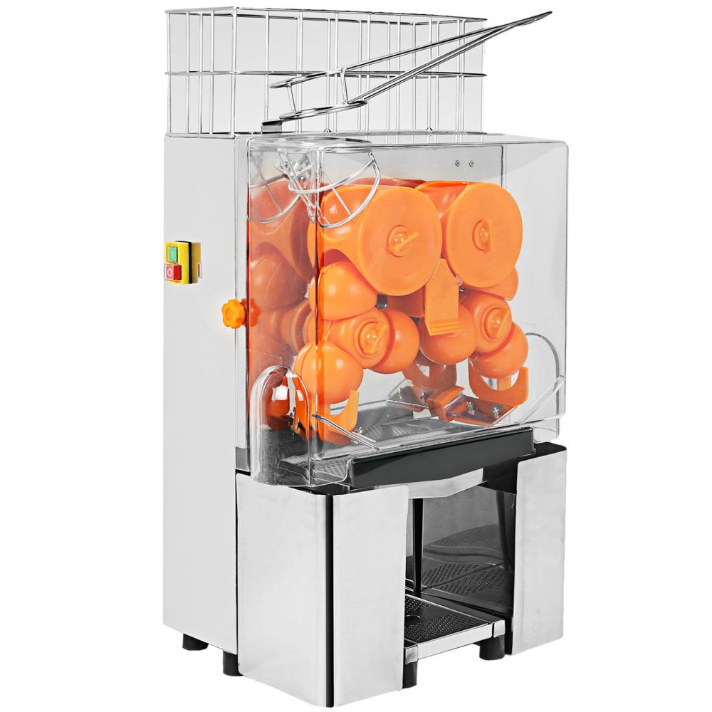 VEVOR Extractor de jugos exprimidor electrico Exprimidor de Naranja 120W Máquina Automática Comercial Naranja 45x34x78.5cm