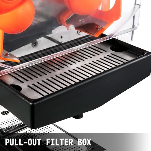 VEVOR Exprimidor de Naranjas 120 W Auto Alimentación 22-30 naranjas/min Acero