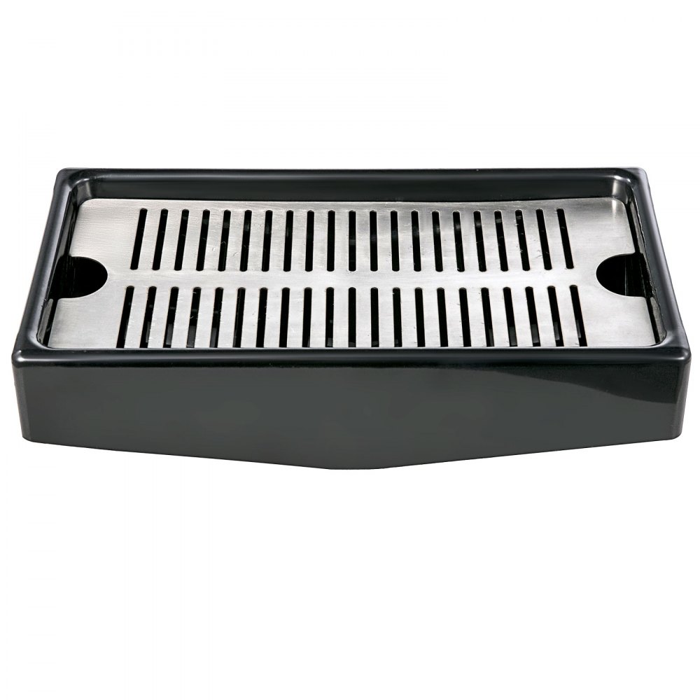 Bandeja de goteo para exprimidor comercial VEVOR con inserto ranurado de acero inoxidable.