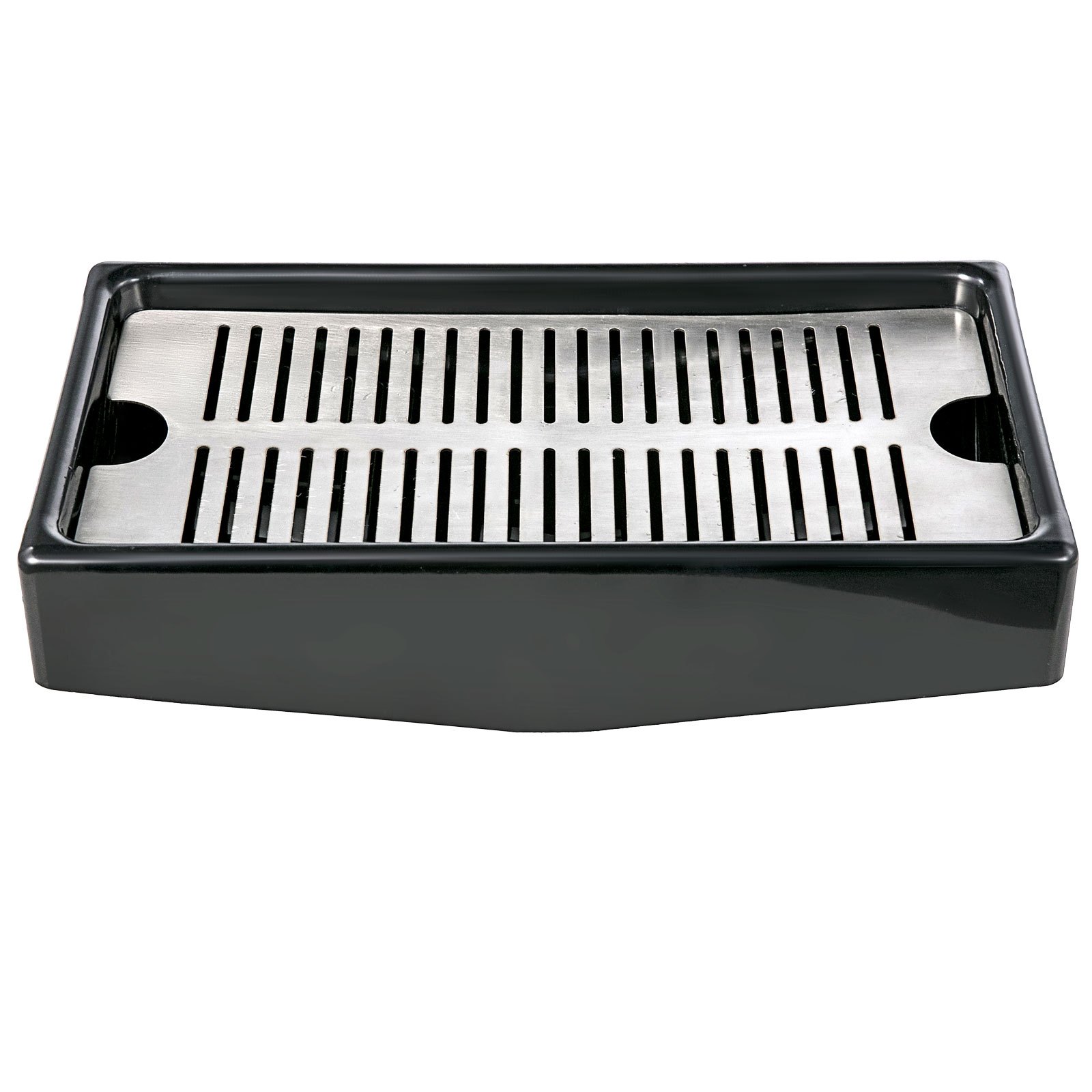 Bandeja de goteo para exprimidor comercial VEVOR con inserto ranurado de acero inoxidable.