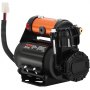 Kit de compresor de aire a bordo VEVOR con detalles en naranja y componentes negros. Diseño compacto y potente.